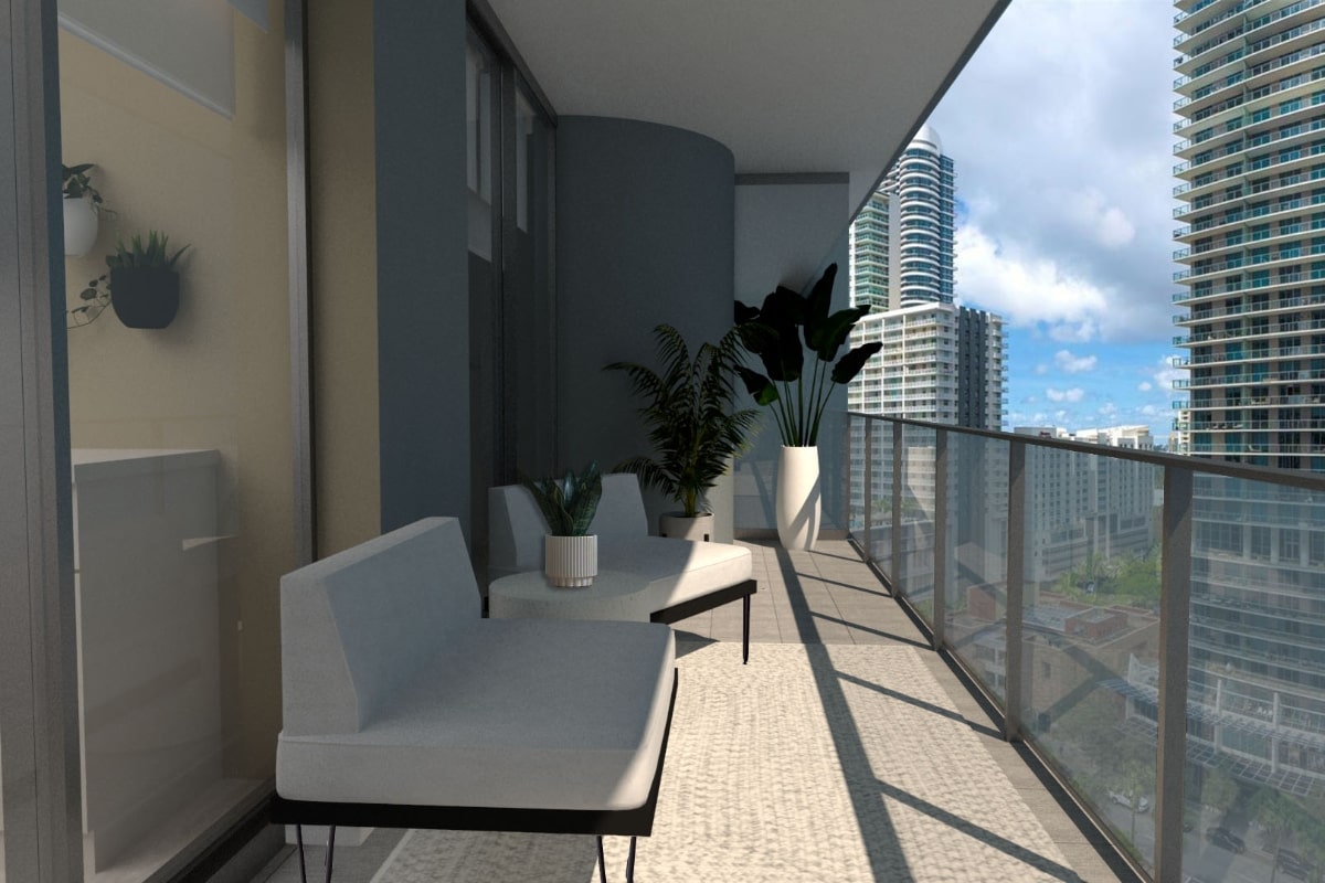 Renovation living room outdoor in brickell